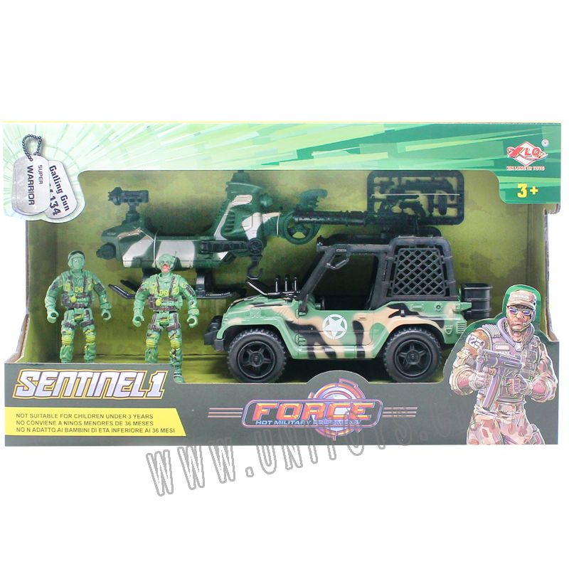 FREE WEEL CAR+HELICOPTER SET