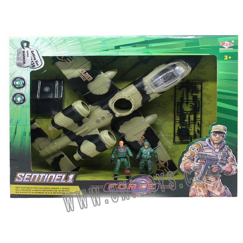 FREE WEEL BATTLEPLANE SET,W/LIGHT & MUSIC