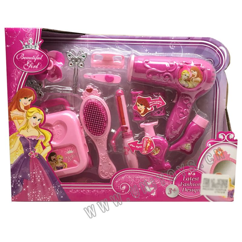 BEAUTY SET,W/LIGHT,W/BUTTON BATTERY