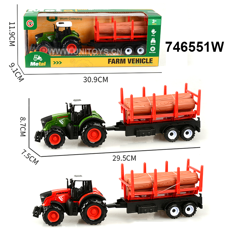 P/B METAL FARMER CAR SET