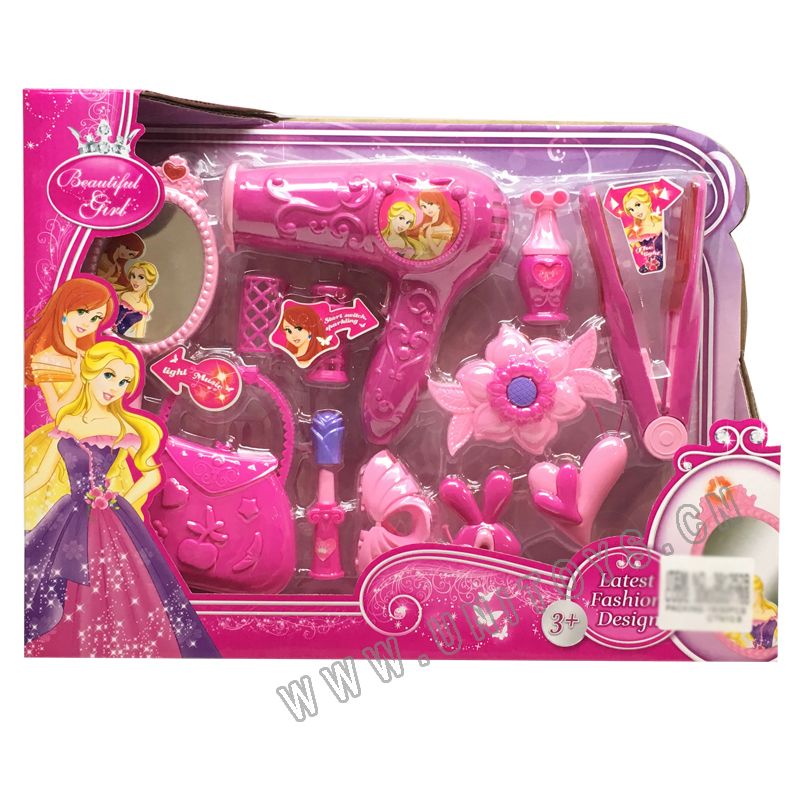 BEAUTY SET,W/LIGHT,W/BUTTON BATTERY