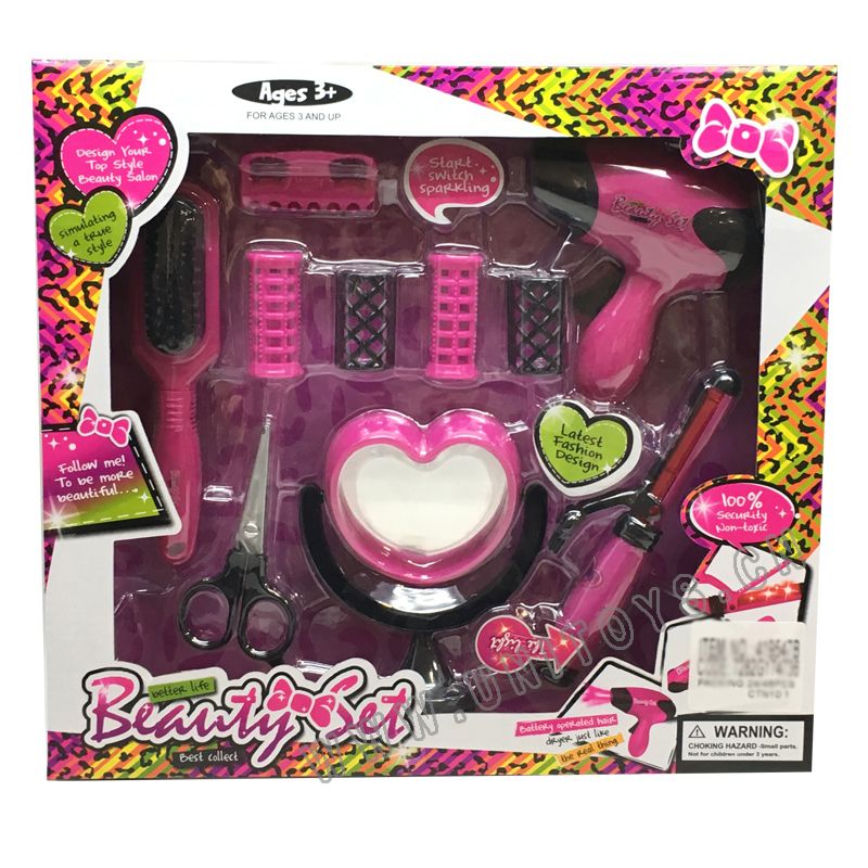 BEAUTY SET,W/LIGHT,W/BUTTON BATTERY