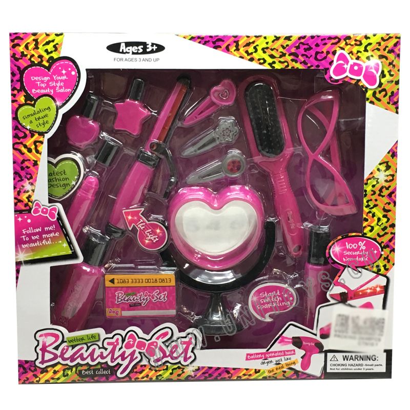 BEAUTY SET,W/LIGHT,W/BUTTON BATTERY