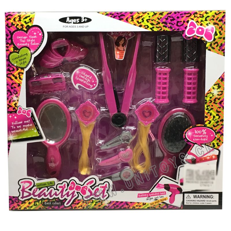 BEAUTY SET,W/LIGHT,W/BUTTON BATTERY