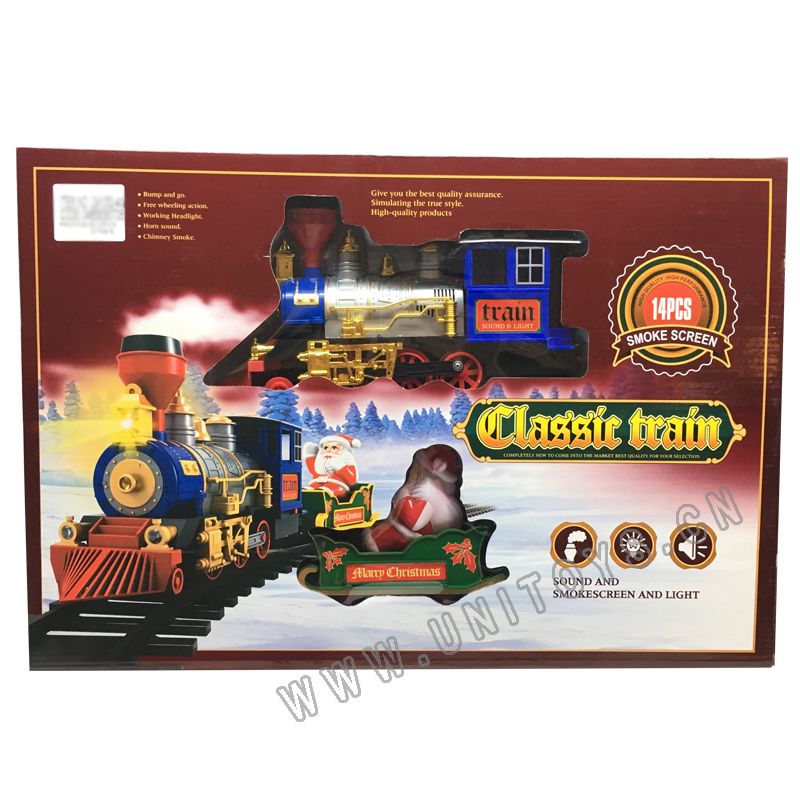 B/O TRAIN,W/LIGHT & SOUND,W,SMOKESCREEN,4 ASST
