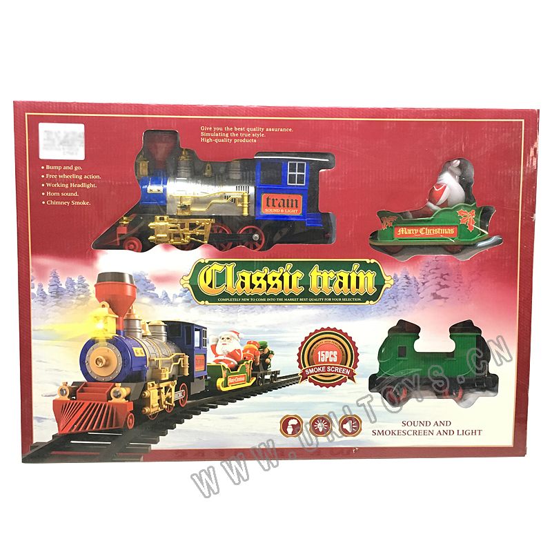 B/O TRAIN,W/LIGHT & SOUND,W,SMOKESCREEN,4 ASST