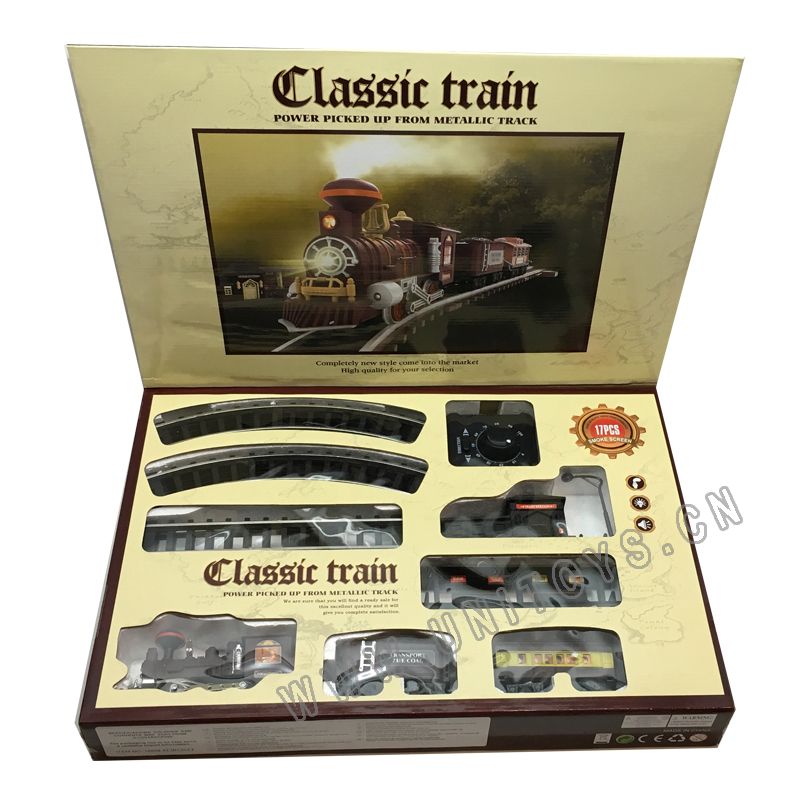 B/O RAILWAY SET,W/SMOKE&CHARGER,3 ASST