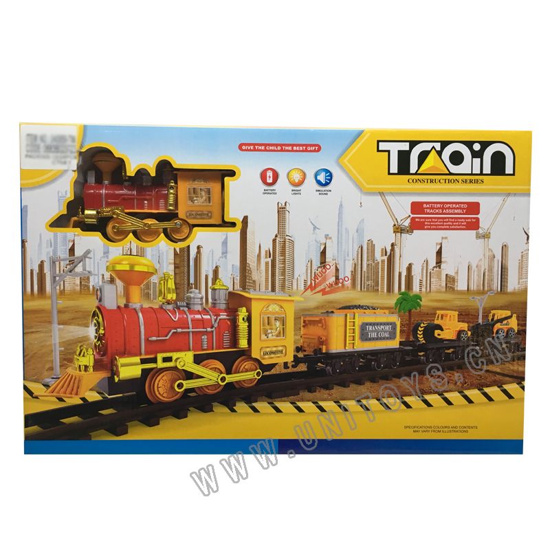 B/O RAILWAY SET,W/LIGHT&MUSIC,7 ASST