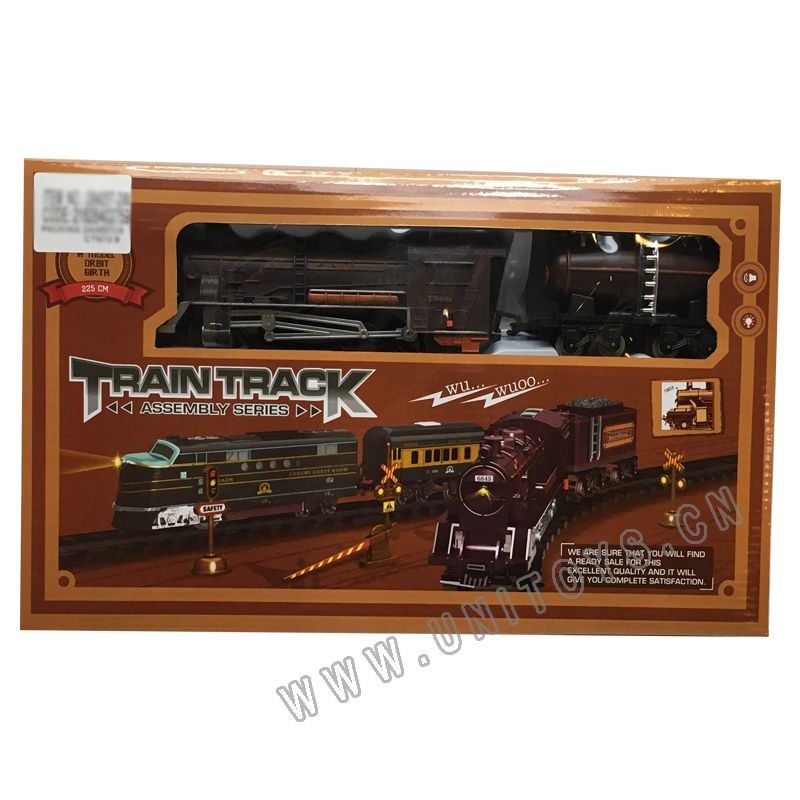 B/O TRAIN TRACK SET.W/LIGHT&MUSIC,2 ASST