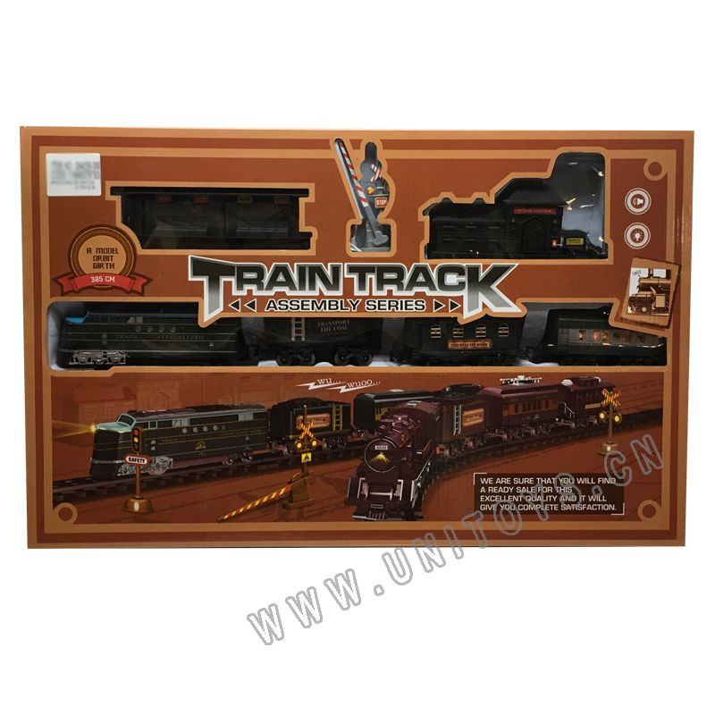 B/O RAILWAY SET,W/LIGHT&MUSIC,3 ASST
