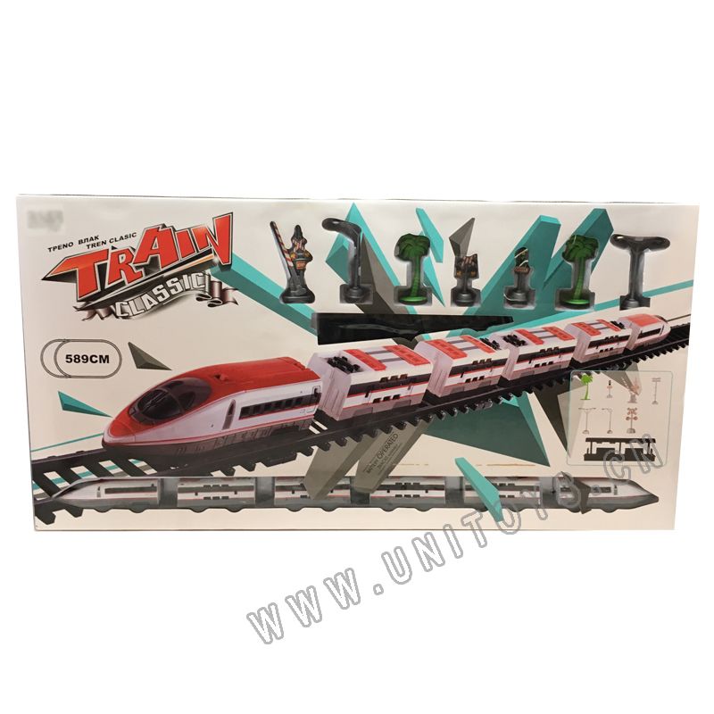 B/O TRAIN TRACK SET,W/LIGHT & MUSIC,3 ASST