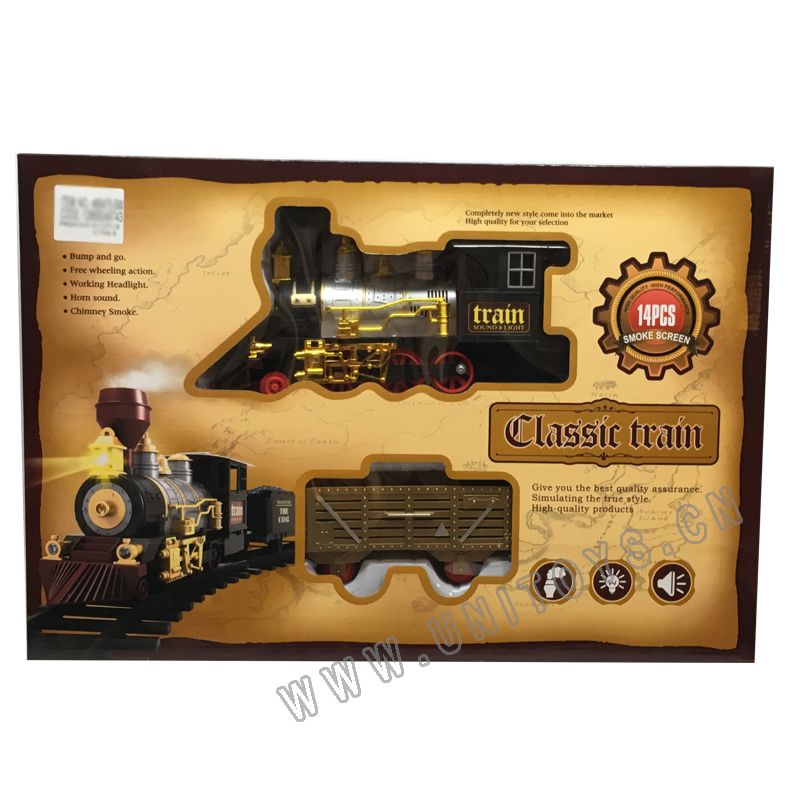 WBX B/O RAIL TRAIN SET,W/LIGHT & SOUND,5ASST