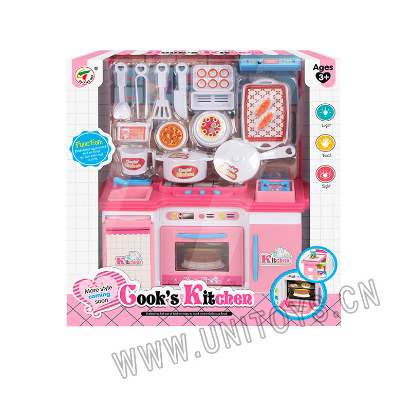 KITCHEN WARE SET,W/LIGHT,W/BUTTON BATTERY
