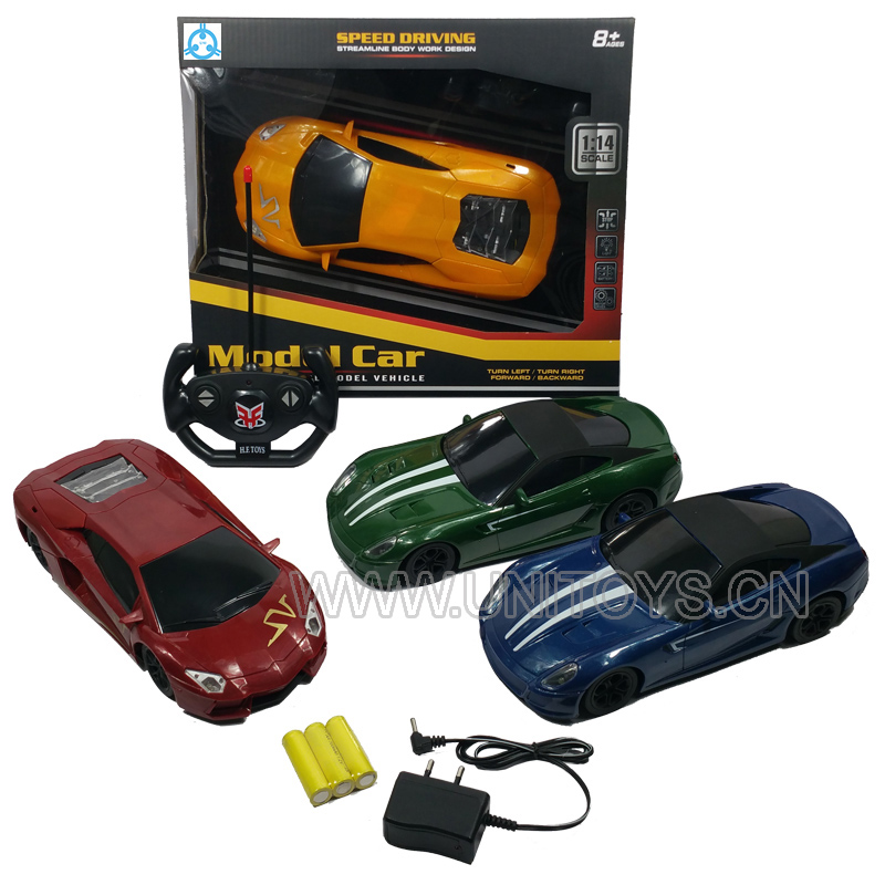 1:14R/C CAR,W/LIGHT&BATTERY&CHARGER,2 ASST