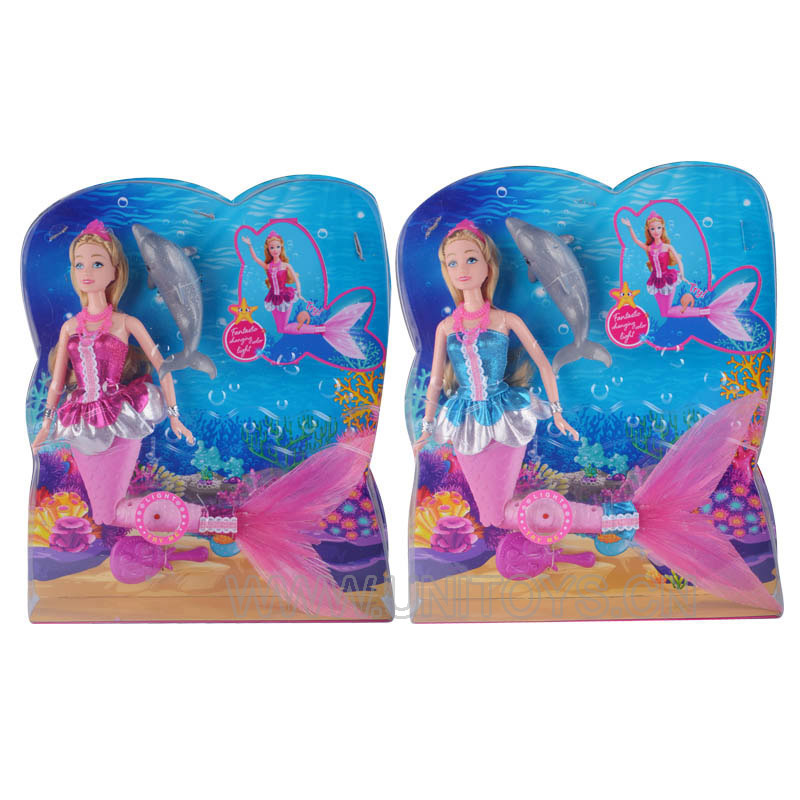 11.5＂FASHION GIRL SET,W/LIGHT