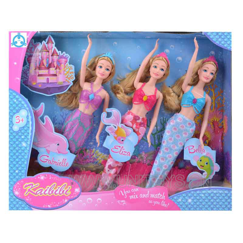 11.5＂FASHION GIRL SET,3 PCS/BOX