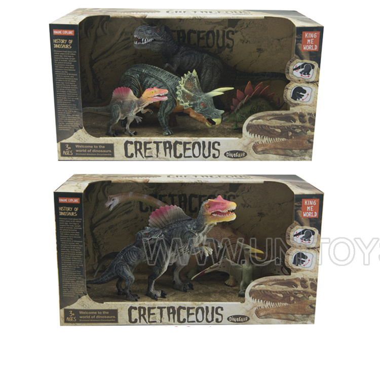 DINOSAUR SET,4PCS/BOX,2 ASST