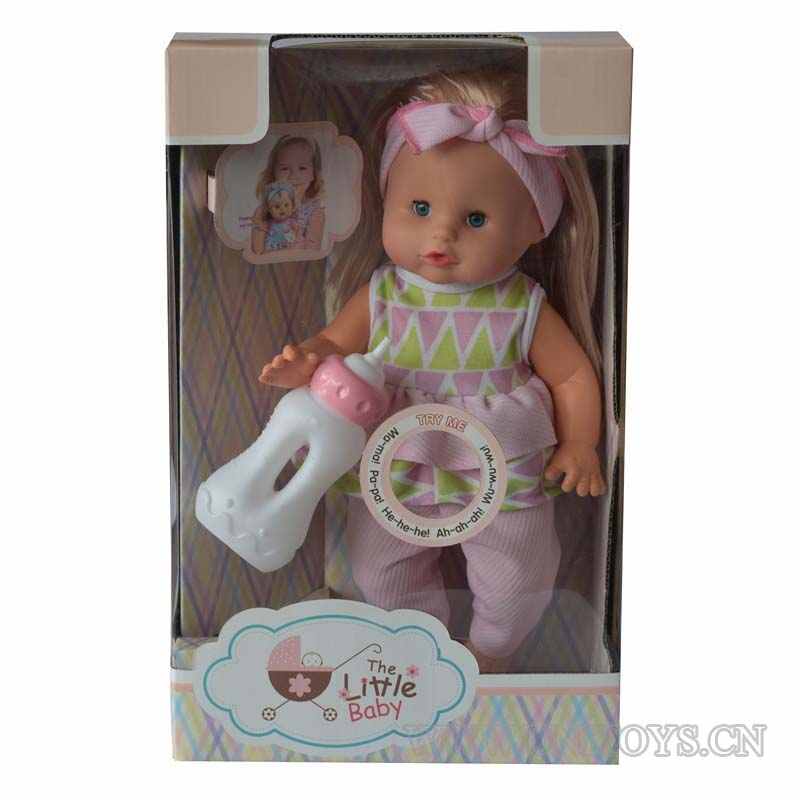 12''GIRL DOLL,W/IC &BUTTON BATTERY