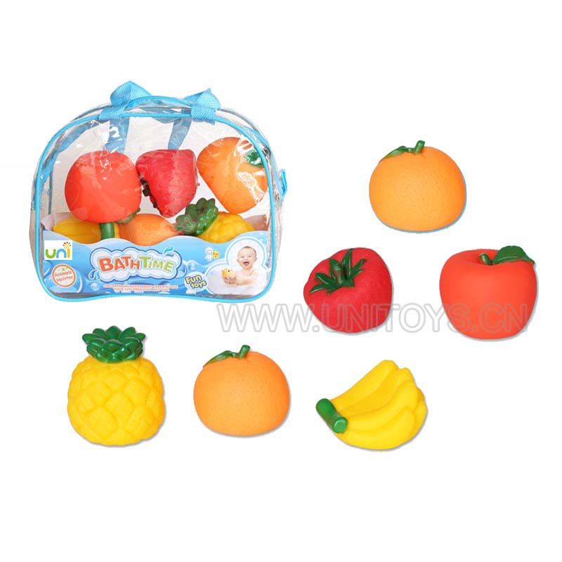 SQUEAK BATH TOYS(6PCS/BAG)