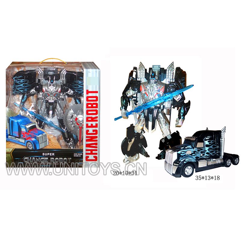 TRANS.ROBOT,W/LIGHT&SOUND,W/BUTTON BATTERY