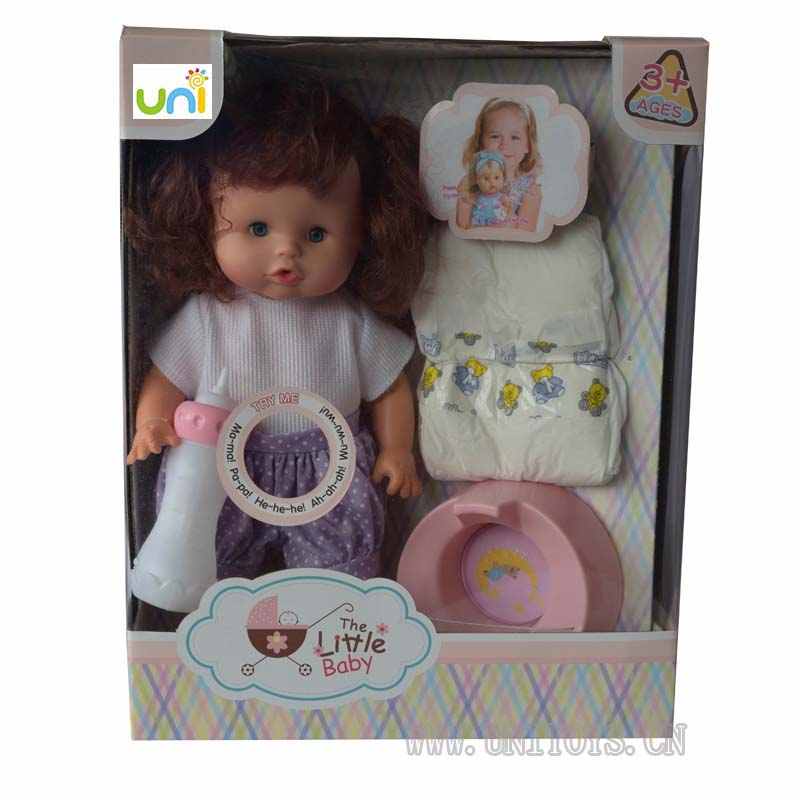 12''GIRL DOLL SET,W/IC &BUTTON BATTERY