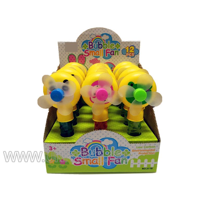 BUBBLE SMALL FAN,12PCS/BOX,3 ASST