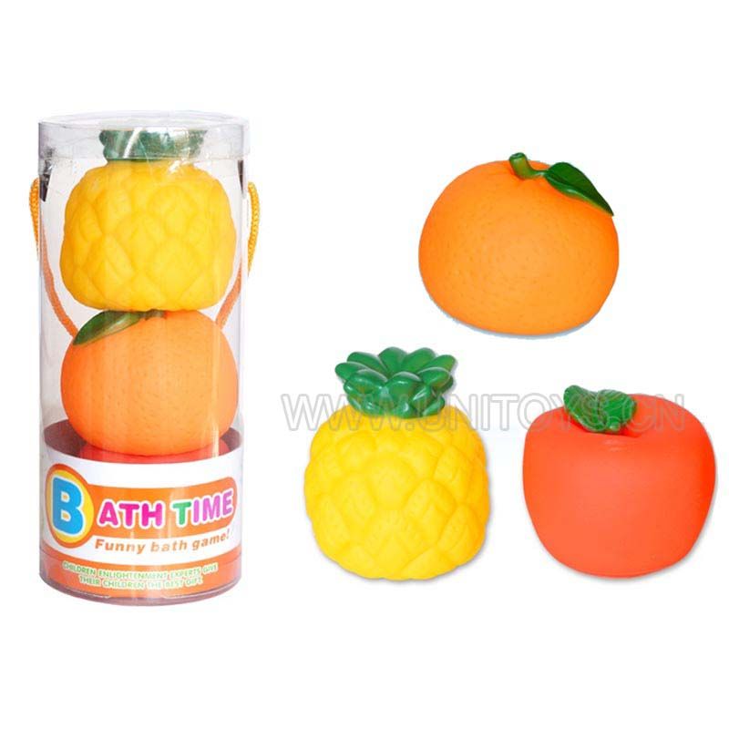 SQUEAK BATH TOYS(3PCS/CANISTER)