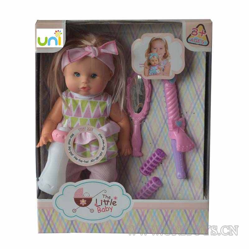 12''GIRL DOLL SET,W/IC &BUTTON BATTERY