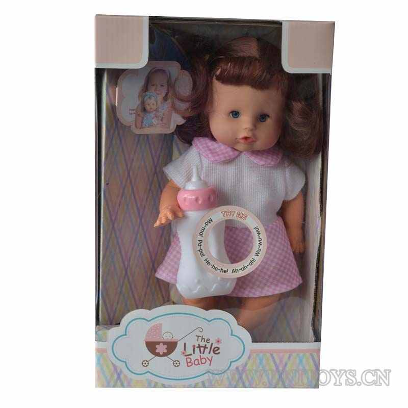 12''GIRL DOLL,W/IC &BUTTON BATTERY