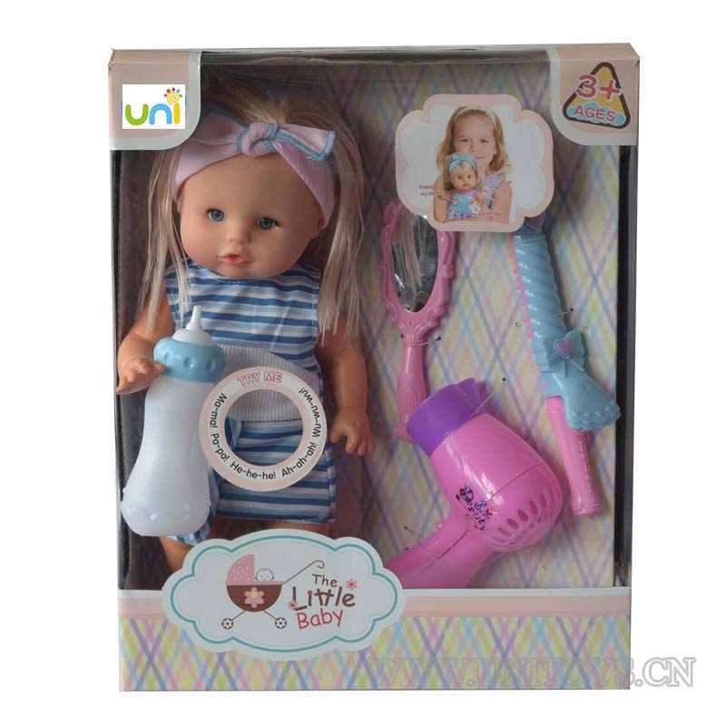 12''GIRL DOLL SET,W/IC &BUTTON BATTERY