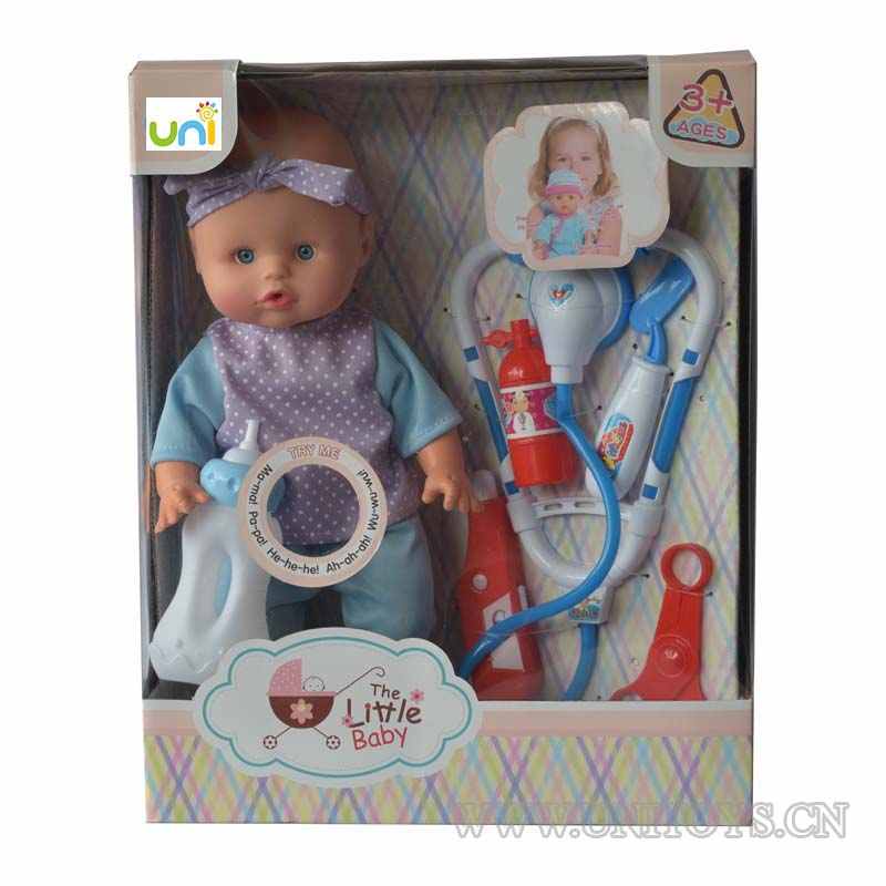 12''BOY DOLL SET,W/IC &BUTTON BATTERY