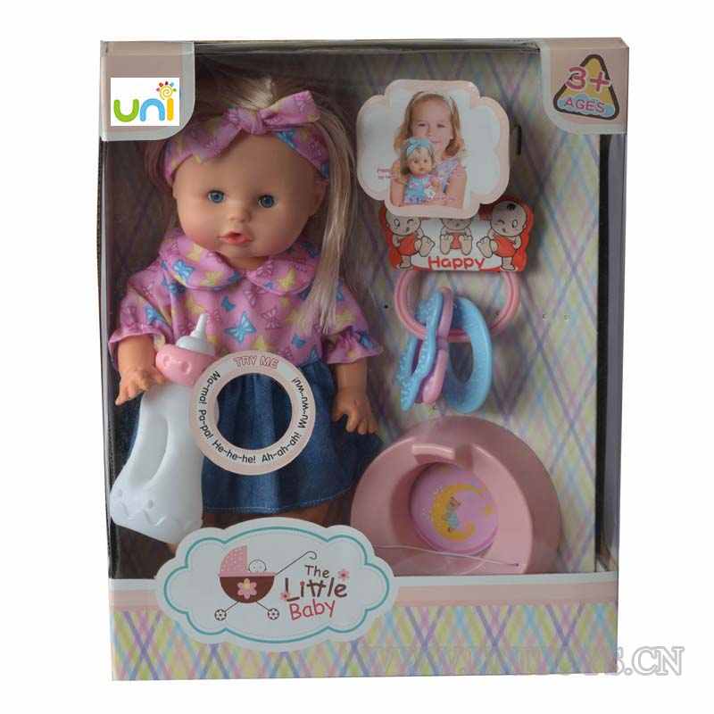 12''GIRL DOLL SET,W/IC &BUTTON BATTERY