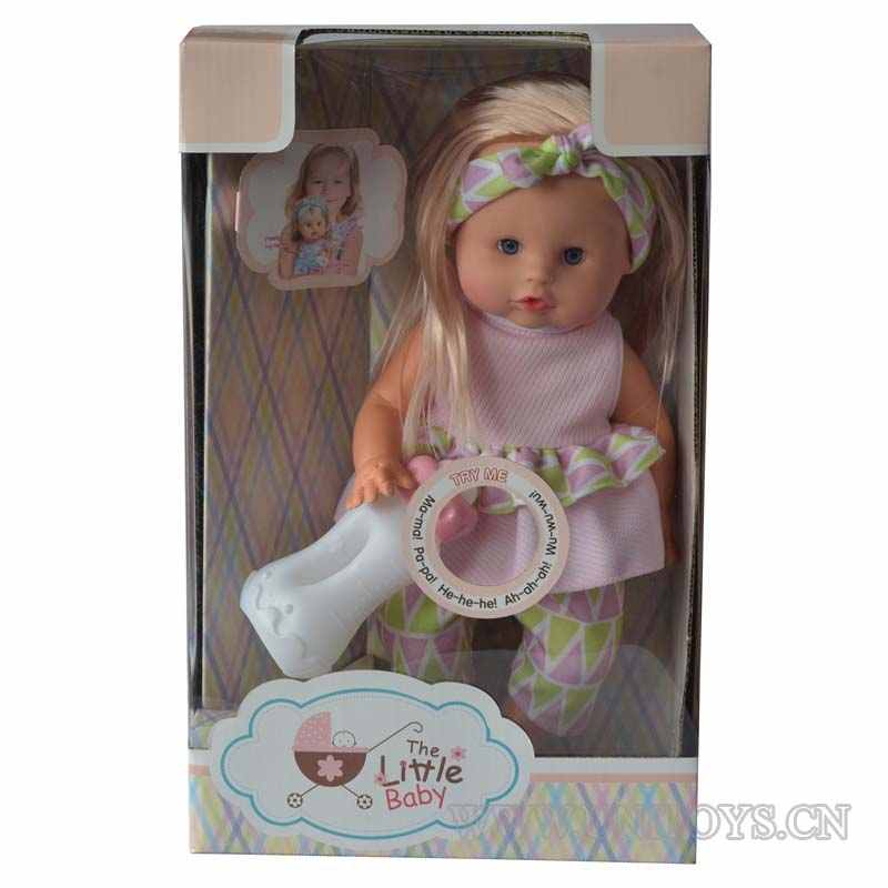 12''GIRL DOLL,W/IC &BUTTON BATTERY