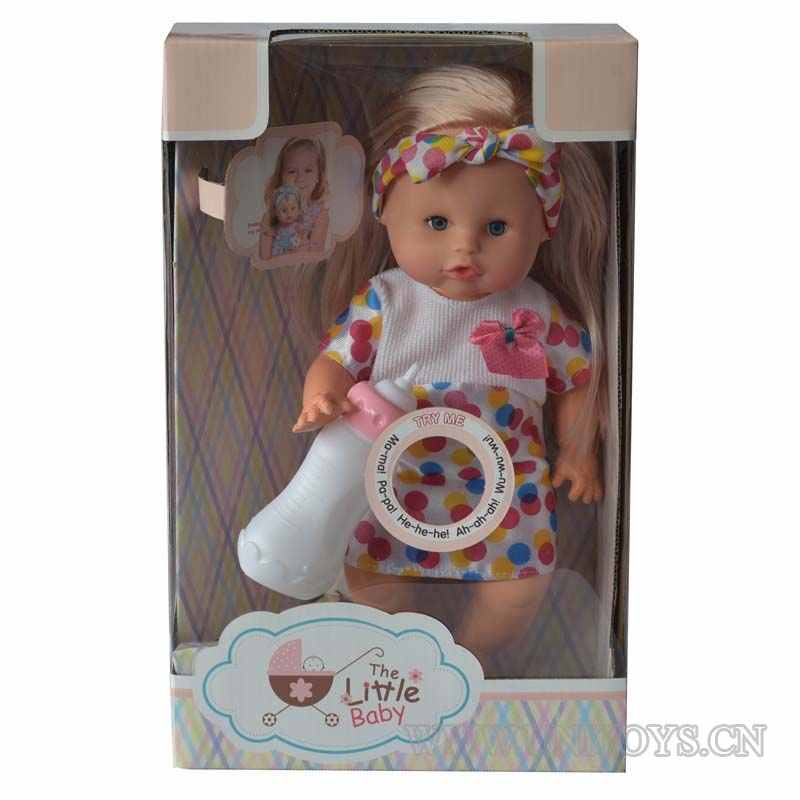 12''GIRL DOLL,W/IC &BUTTON BATTERY