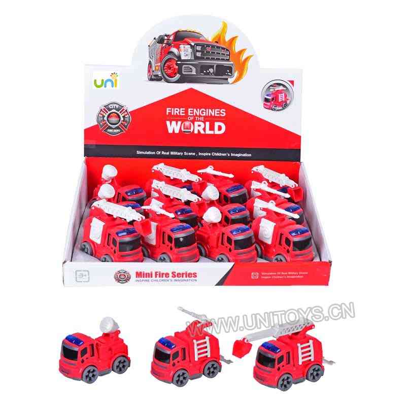 F/P FIRE ENGINES SET,3ASST(12PCS)