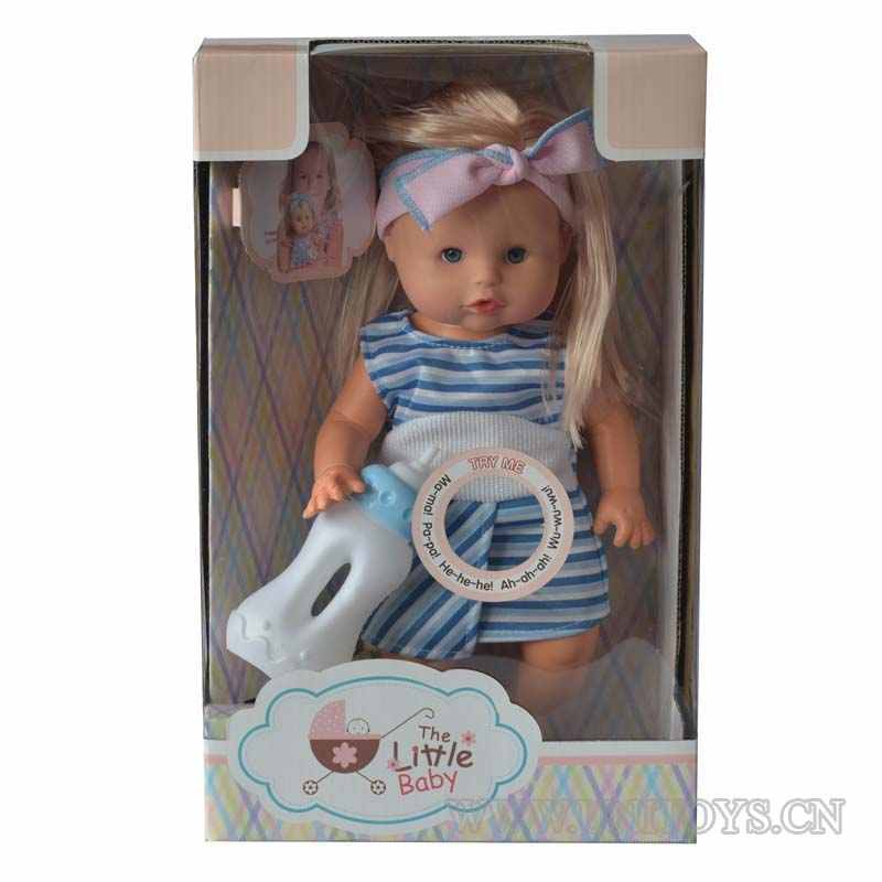 12''GIRL DOLL,W/IC &BUTTON BATTERY
