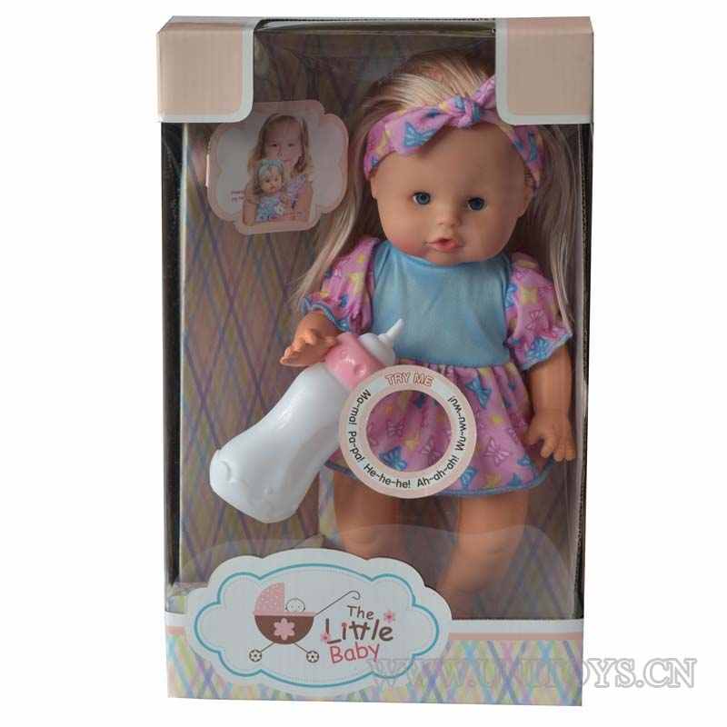 12''GIRL DOLL,W/IC &BUTTON BATTERY