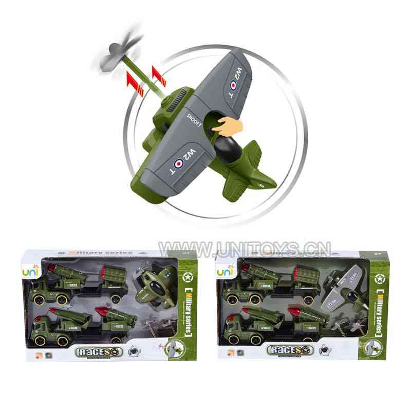 F/P MILITARY SET,W/PRESS & GO,2ASST(4PCS)