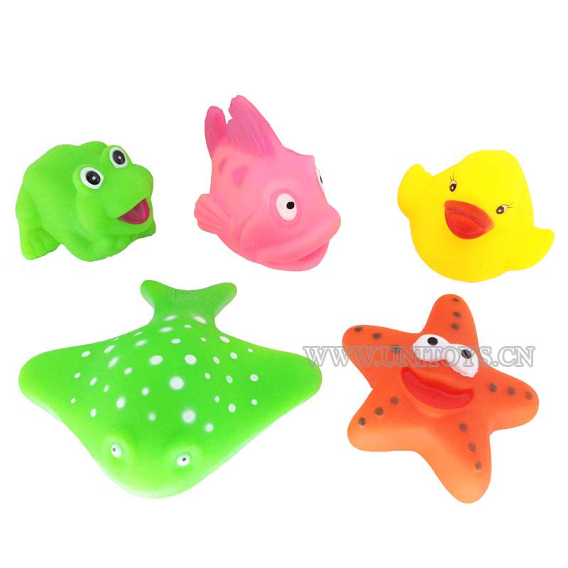 SQUEAK BATH TOY SET(5PCS)