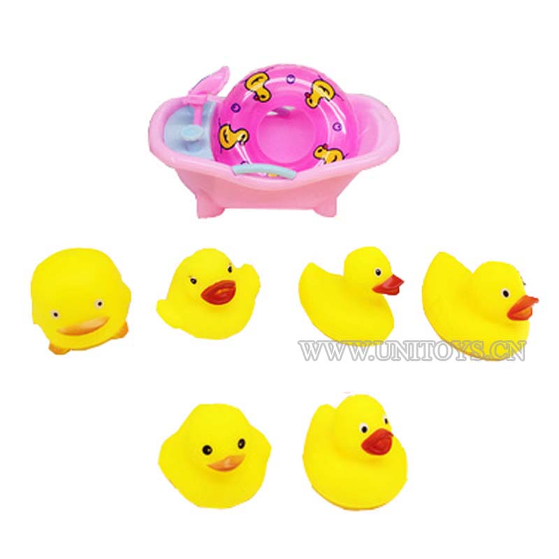 SQUEAK BATH TOY SET(8PCS)