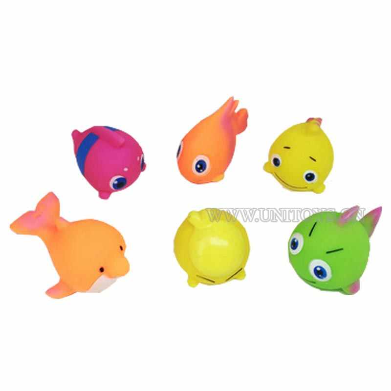 SQUEAK BATH TOY SET(6PCS)