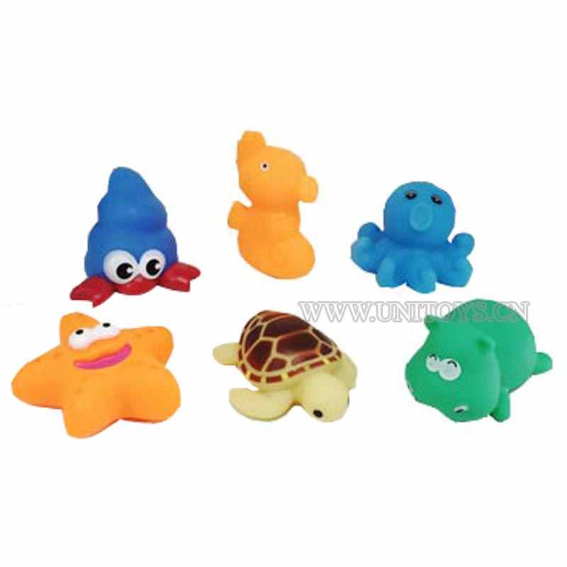 SQUEAK BATH TOY SET(6PCS)