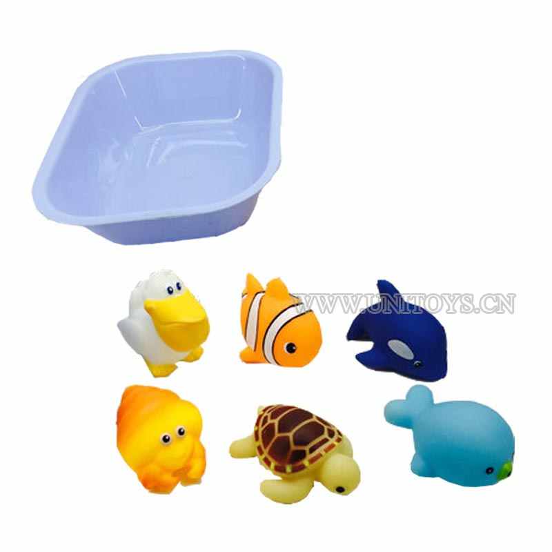 SQUEAK BATH TOY SET(7`PCS)