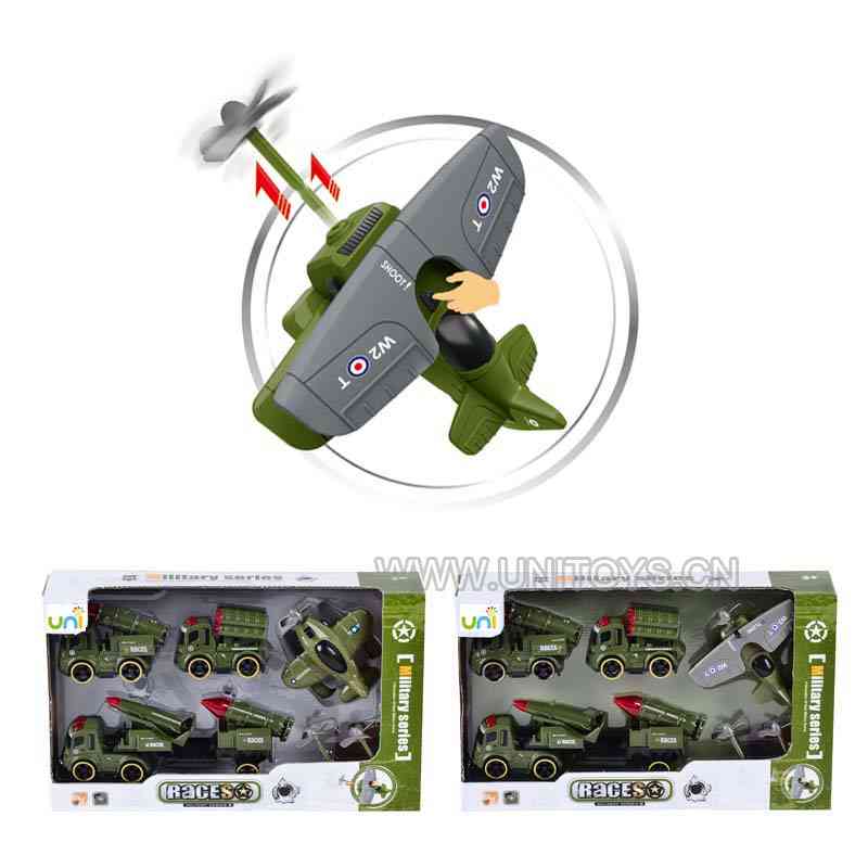 F/P MILITARY SET,W/PRESS & GO,2ASST(4PCS)