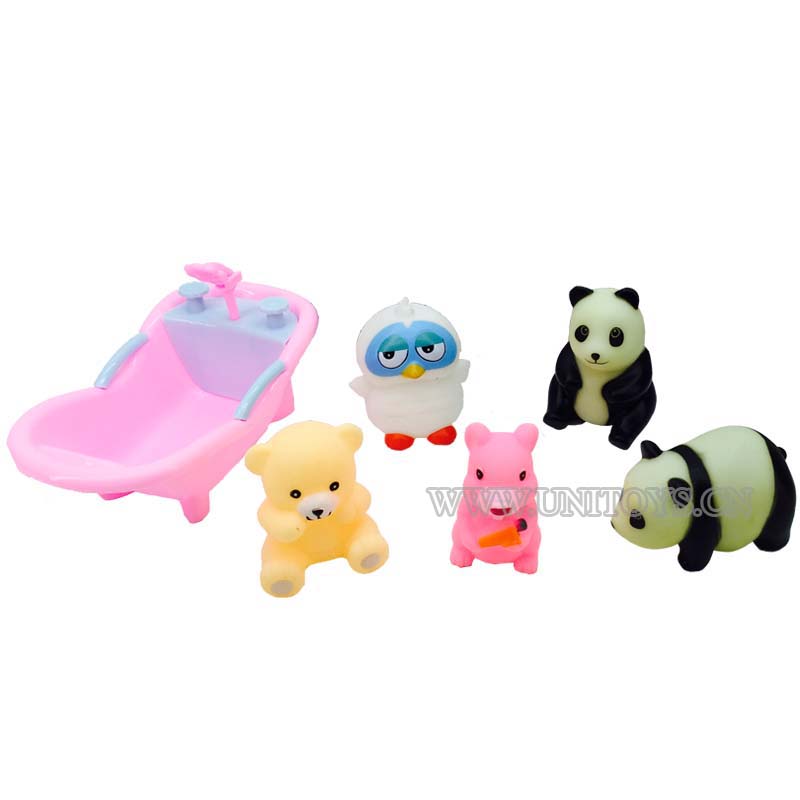 SQUEAK BATH TOY SET(6PCS)