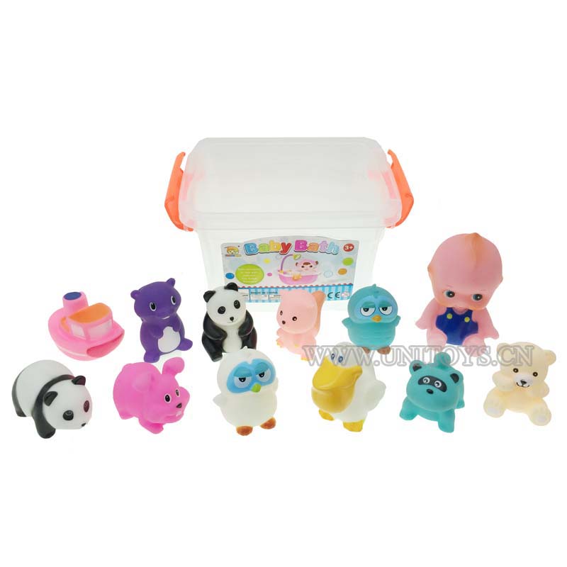 SQUEAK ANIMALS SET(12 PCS)