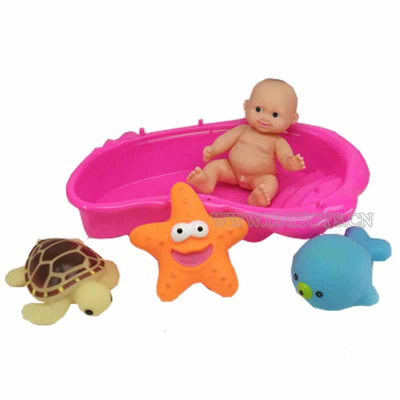 SQUEAK BATH TOY SET(5PCS)