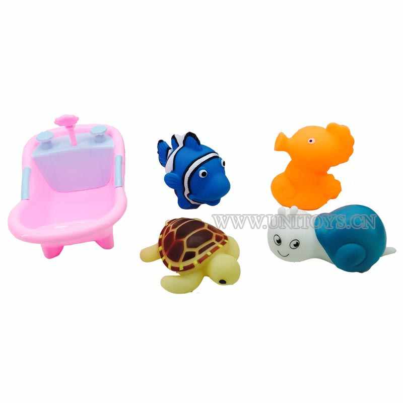 SQUEAK BATH TOY SET(5PCS)