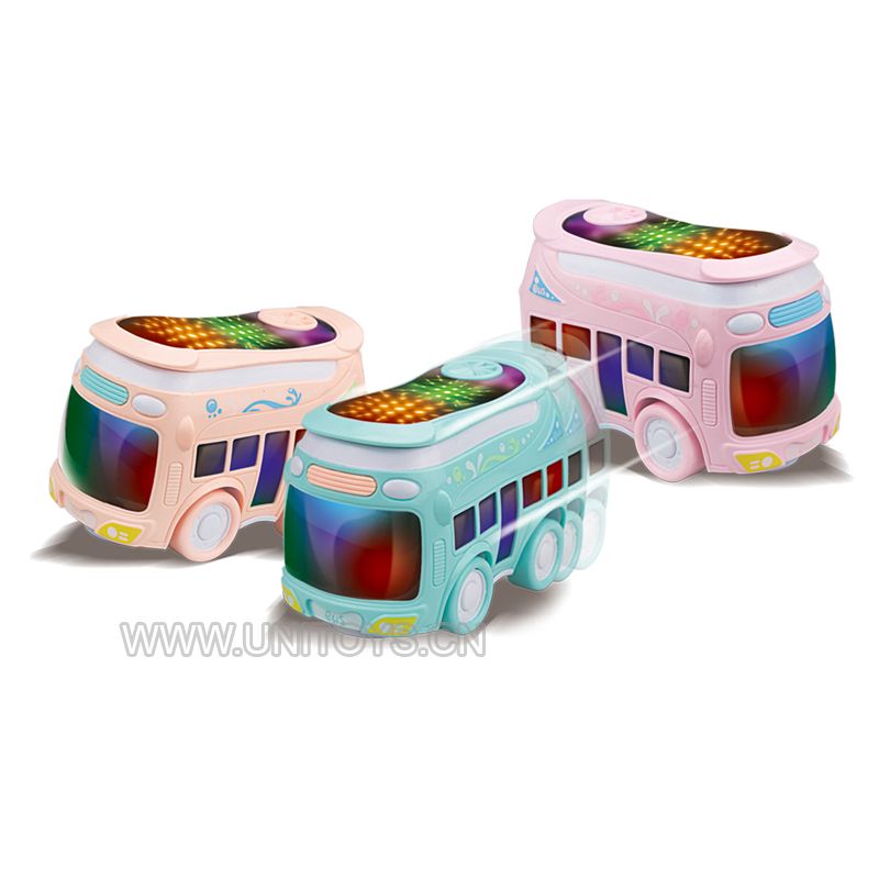 BNG BUS SET,W/RECORDING &LIGHT & MUSIC,8PCS/BOX