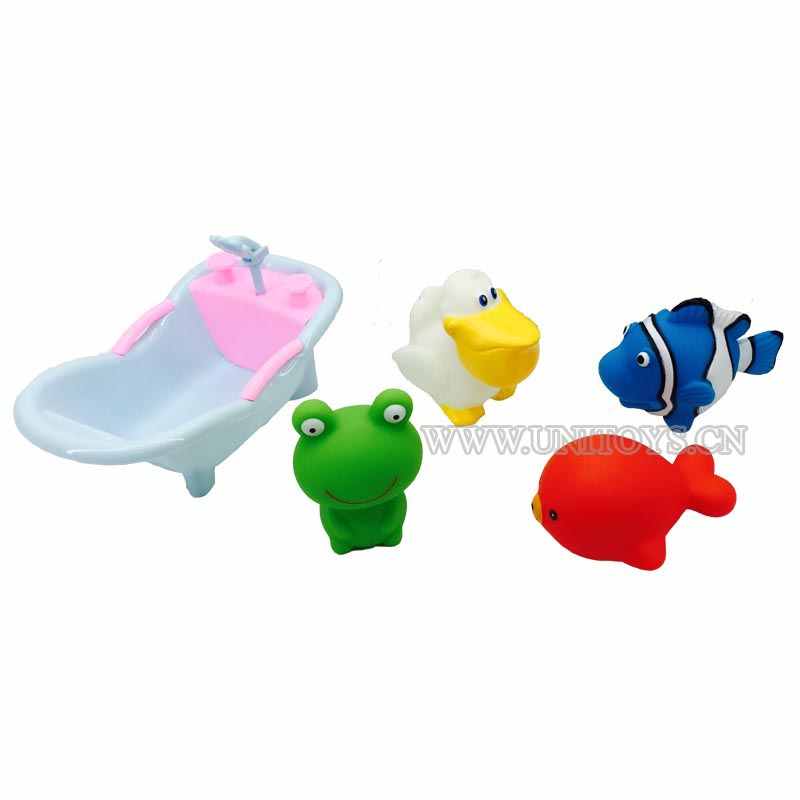SQUEAK BATH TOY SET(5PCS)